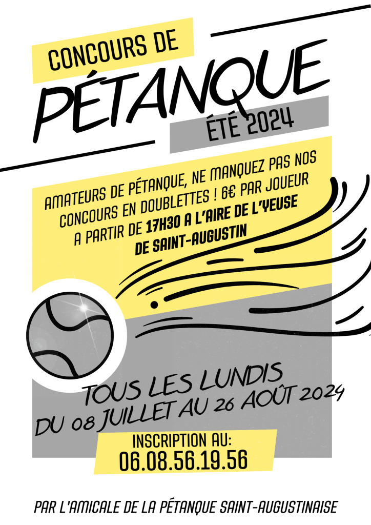 Concours de Pétanque de l'été